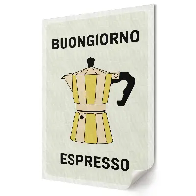 Poster de perete Cafeaua de dimineață cu accent italian