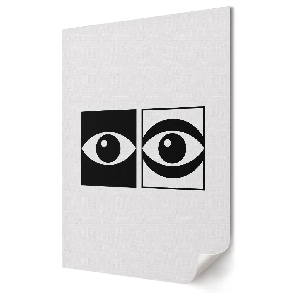 Poster de perete cu design monocromatic și aspect contrastant