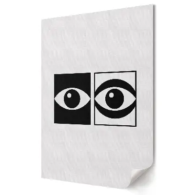 Poster de perete cu design monocromatic și aspect contrastant