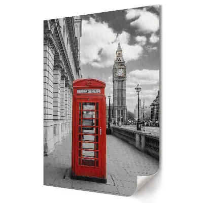 Tablou canvas cu cabină telefonică roșie din Londra