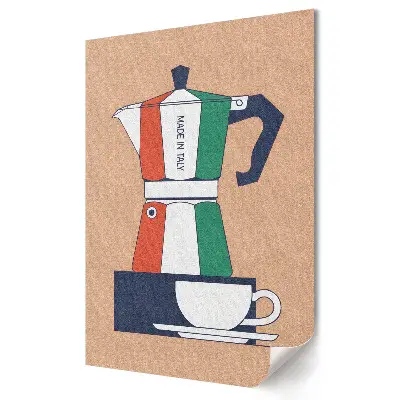 Poster de perete cu cafea italiană în stil retro