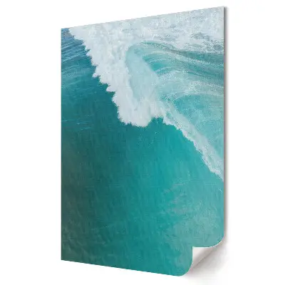 Poster decorativ cu val în oceanul turcoaz