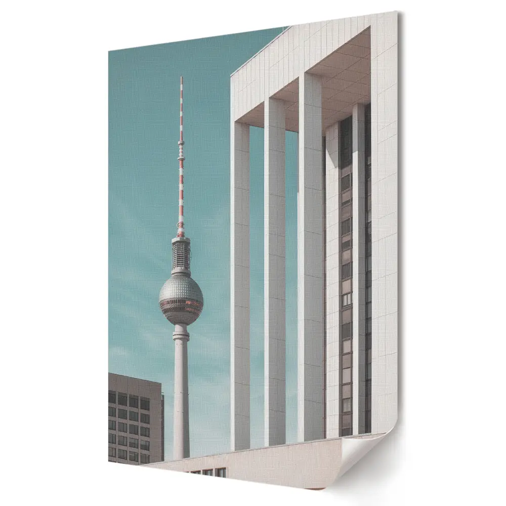 Poster decorativ Berlin cu motive de arhitectură modernă și clasică