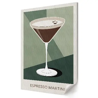 Poster de perete cu artă grafică Eleganța Espresso Martini