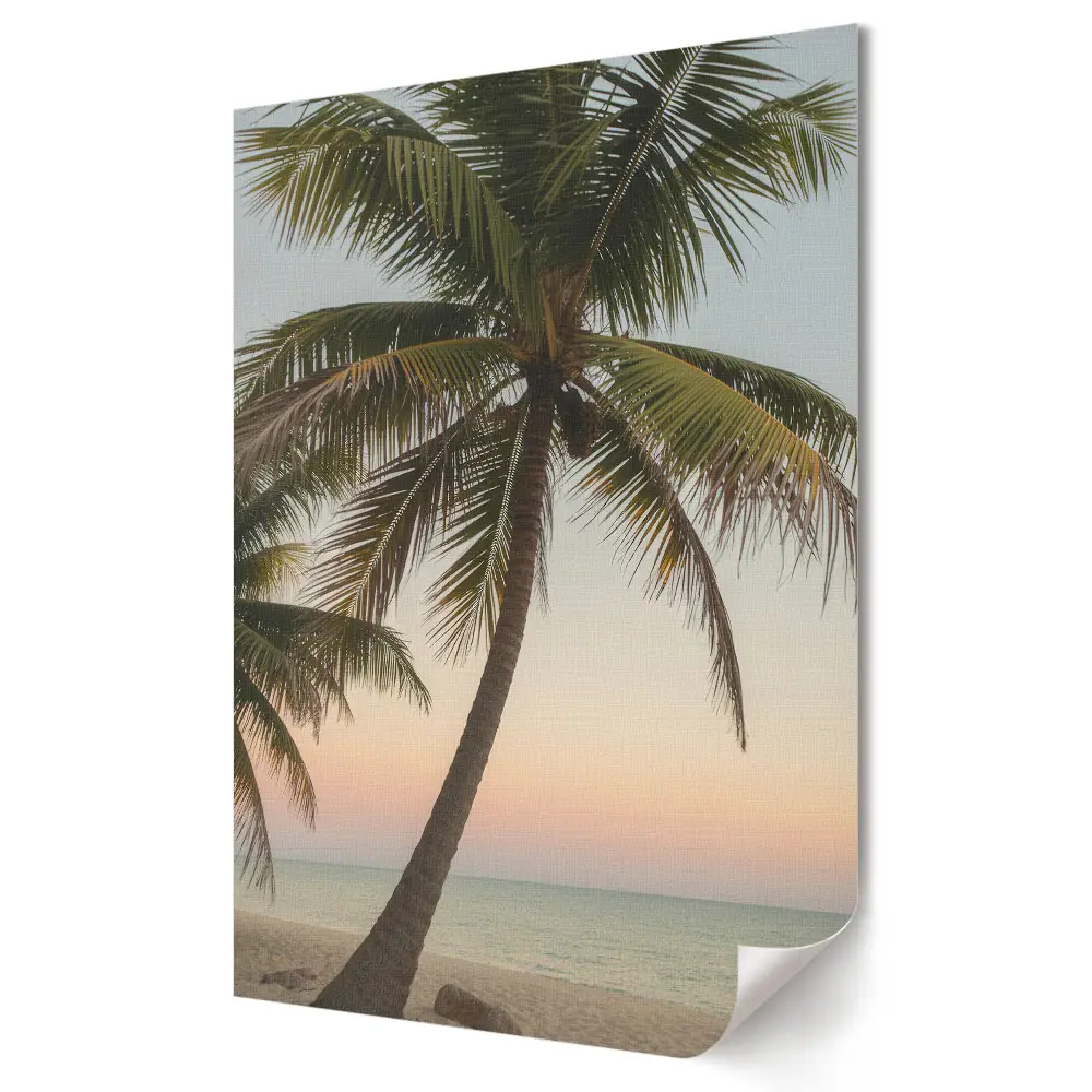 Poster de perete cu apus tropical peste mare