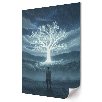 Poster de perete Lumea magică a copacului luminat