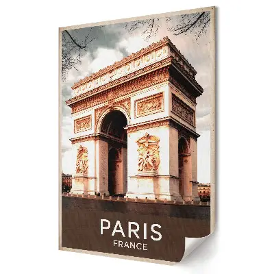 Tablou canvas cu grafică murală Arcul de Triumf din Paris