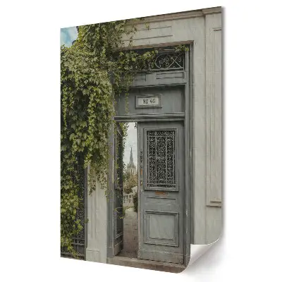 Poster decorativ Ușa verde către grădina secretă