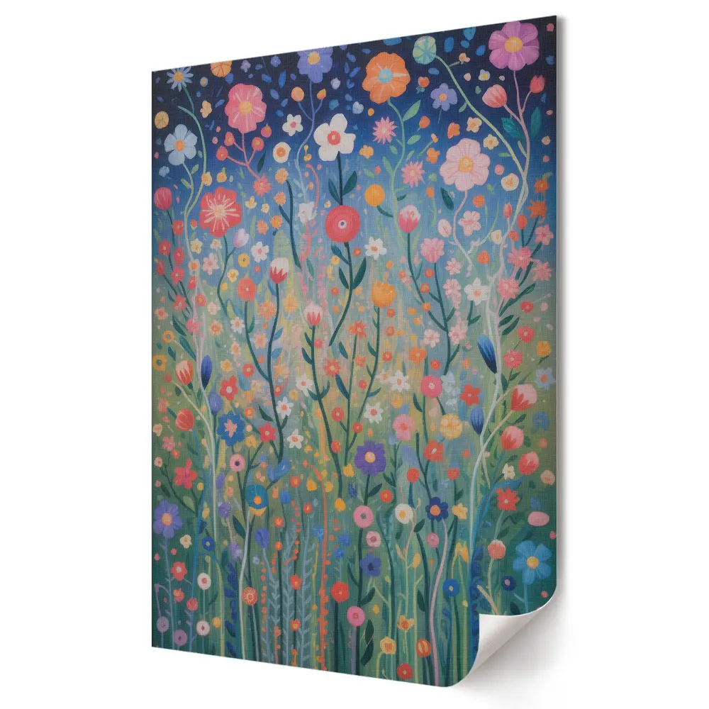 Poster de perete Un paradis floral în culorile curcubeului