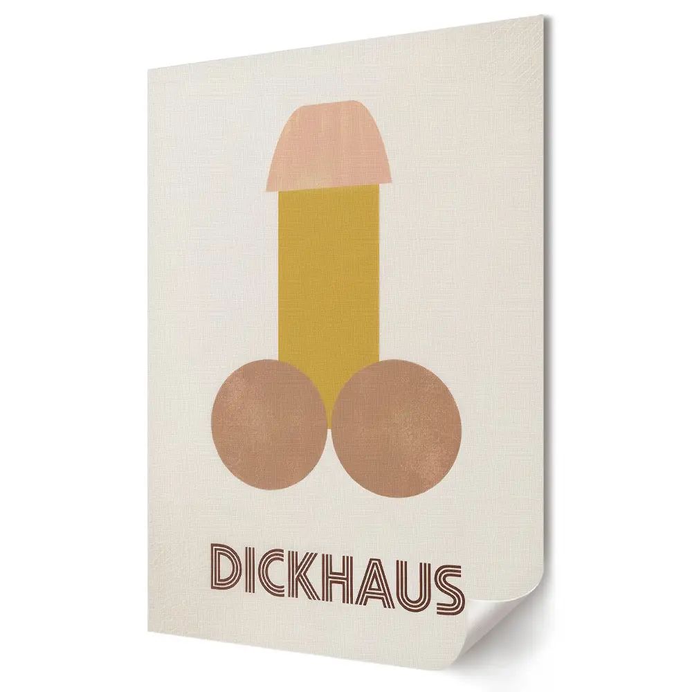 Poster decorativ cu grafică erotică umoristică