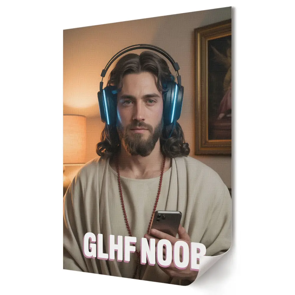 Poster de perete Un jucător modern într-un stil clasic