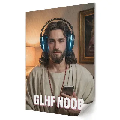 Poster de perete Un jucător modern într-un stil clasic