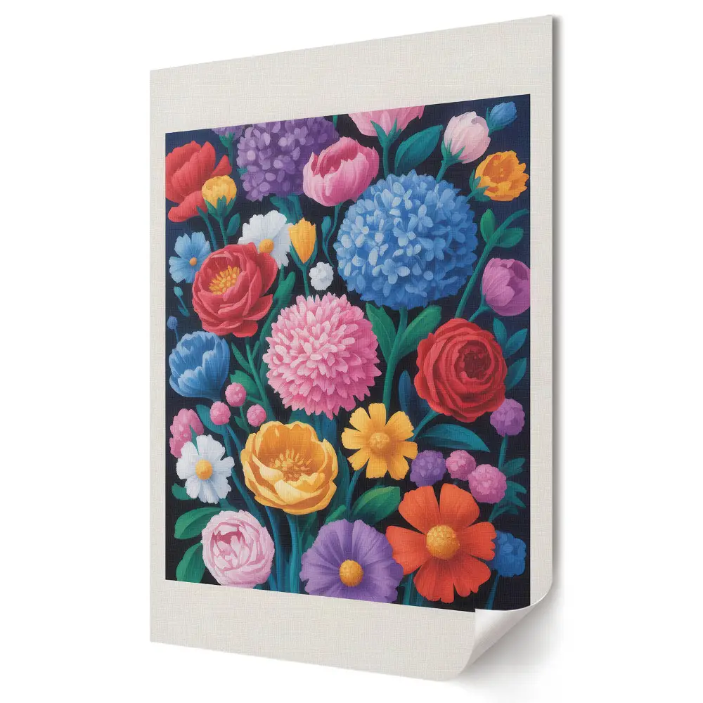 Poster decorativ O revoltă florală de culoare și bucurie