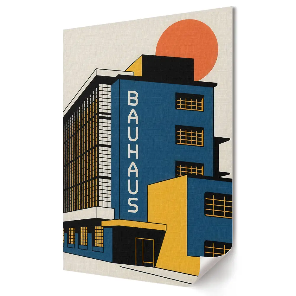 Tablou canvas Bauhaus emblemă a arhitecturii moderne