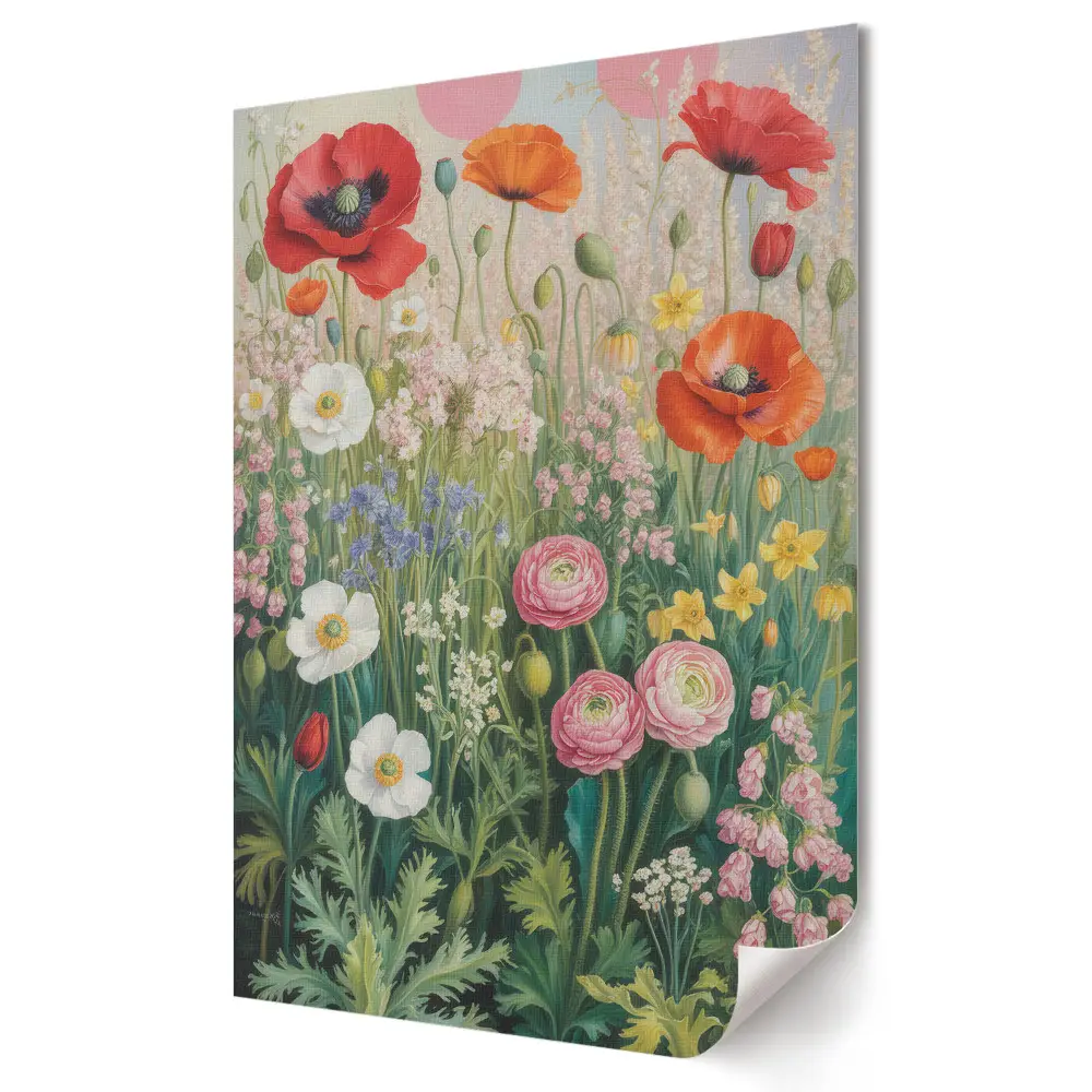 Poster decorativ Un paradis al florilor în plină floare