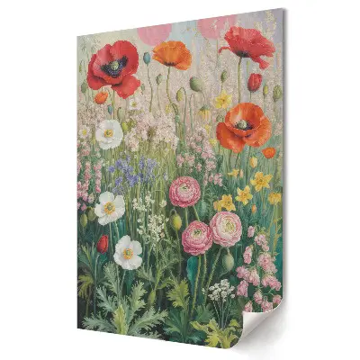 Poster decorativ Un paradis al florilor în plină floare