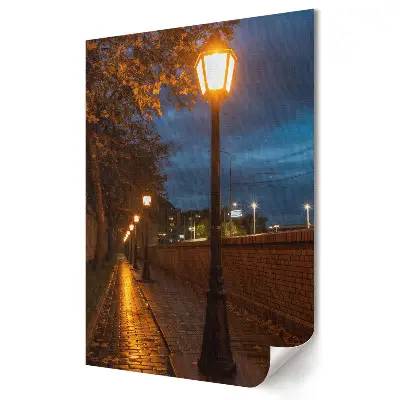 Poster decorativ Plimbare de seară în parcul orașului