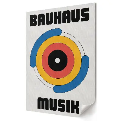 Poster de perete Bauhaus culori și forme în muzică