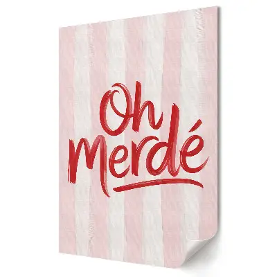 Tablou canvas Grafică murală Expresie emoțională în cuvinte simple