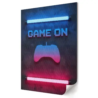 Tablou canvas Jucând în lumină neon plină