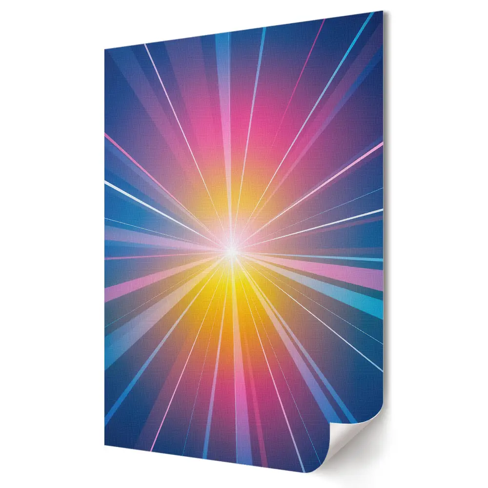 Poster decorativ O rază de lumină colorată în spațiu