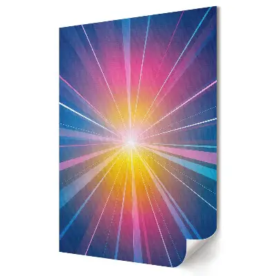 Poster decorativ O rază de lumină colorată în spațiu