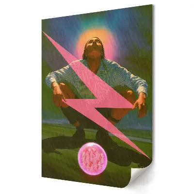 Poster de perete Energie în strălucirea culorilor neon