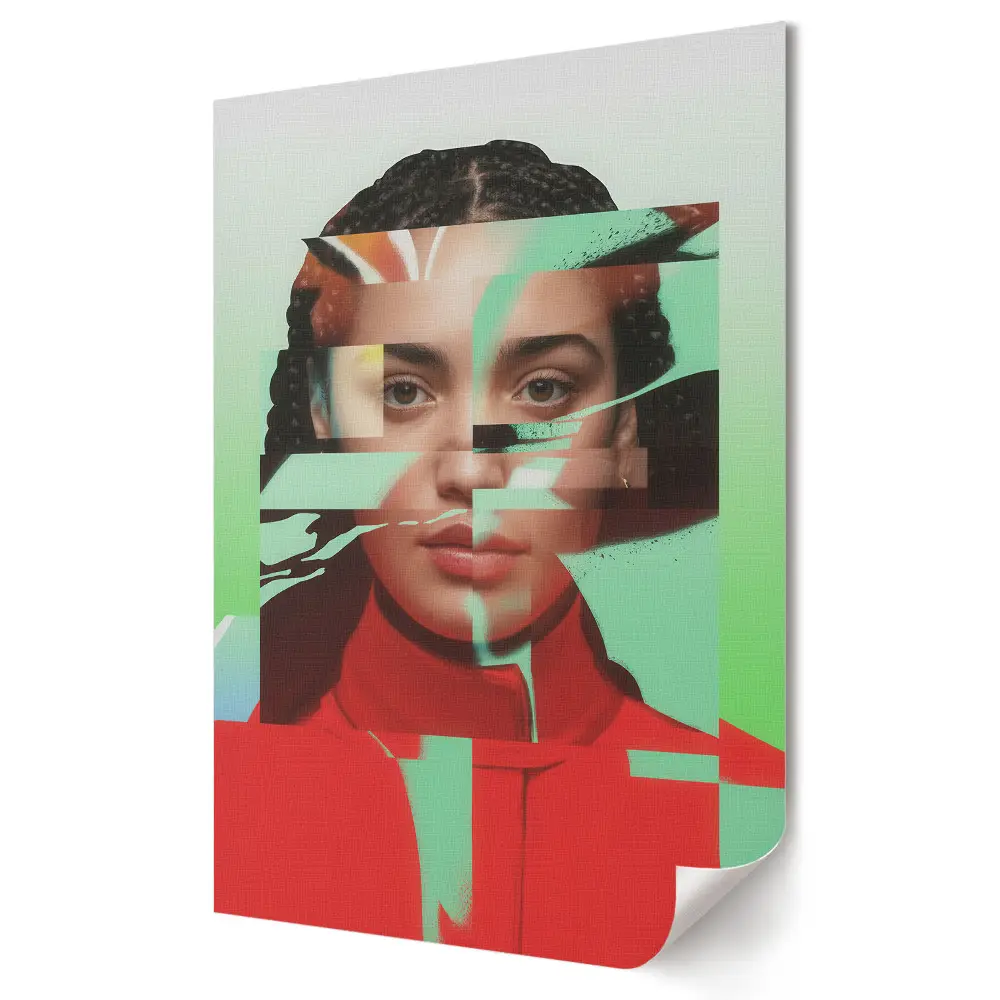 Poster decorativ Realitate distorsionată într-un portret