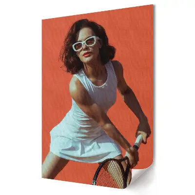 Poster de perete cu jucător de tenis elegant pe teren