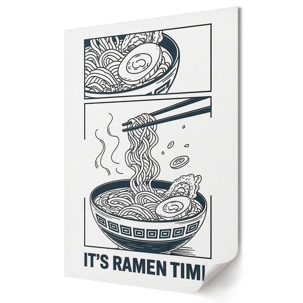 Poster de perete E timpul pentru o aventură delicioasă cu ramen