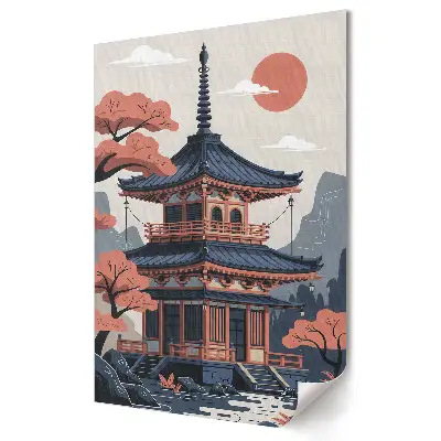 Poster de perete cu peisaj zen japonez