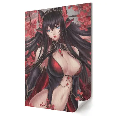 Poster decorativ O figură senzuală într-un decor floral