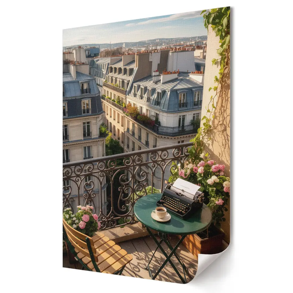 Tablou canvas Balcon fermecător în inima Parisului