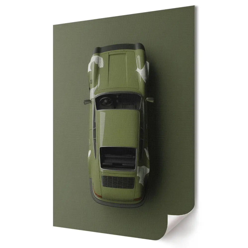 Tablou canvas cu grafică murală Eleganța militară în industria auto