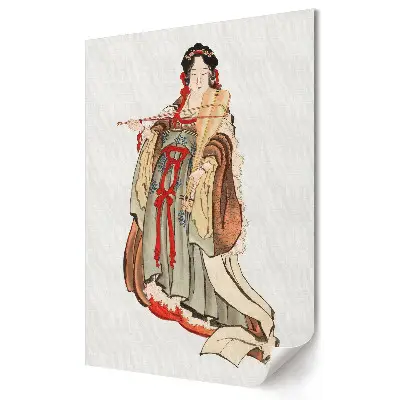 Poster de perete cu figură tradițională în costum japonez