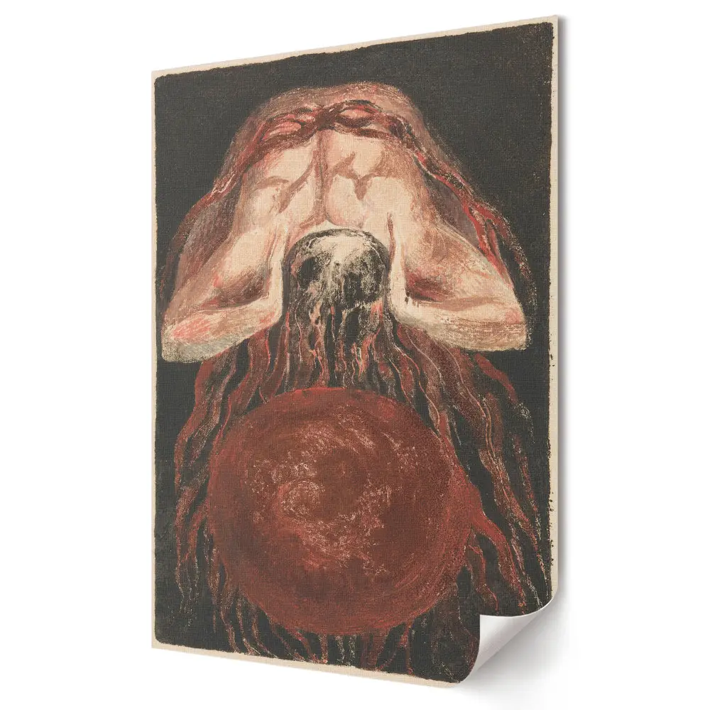 Tablou canvas Grafică murală Emoții în umbra mingii roșii