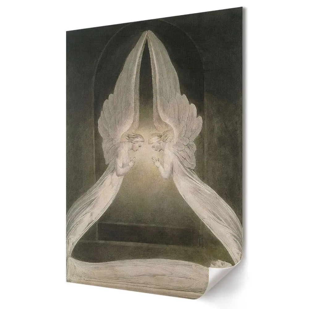 Poster decorativ Întâlnire misterioasă a unor figuri angelice