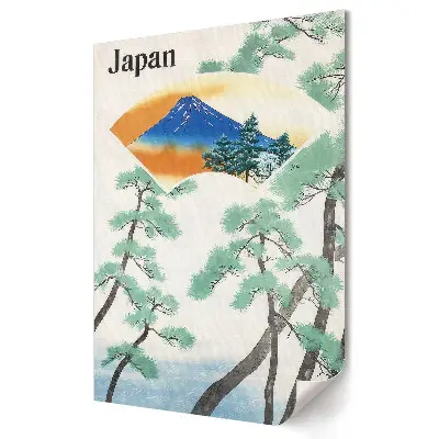 Tablou canvas cu peisaj japonez reprezentând Muntele Fuji