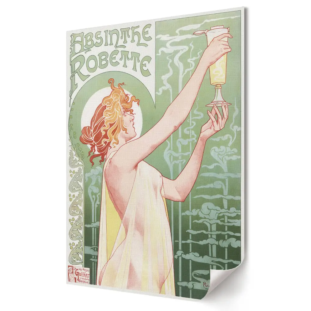 Poster decorativ Magia Absintului cu design elegant și misterios