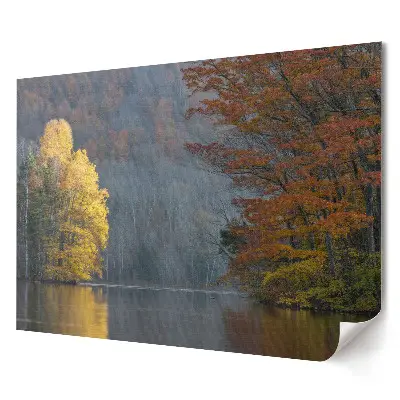 Poster pentru living Toamna la lacul liniștit