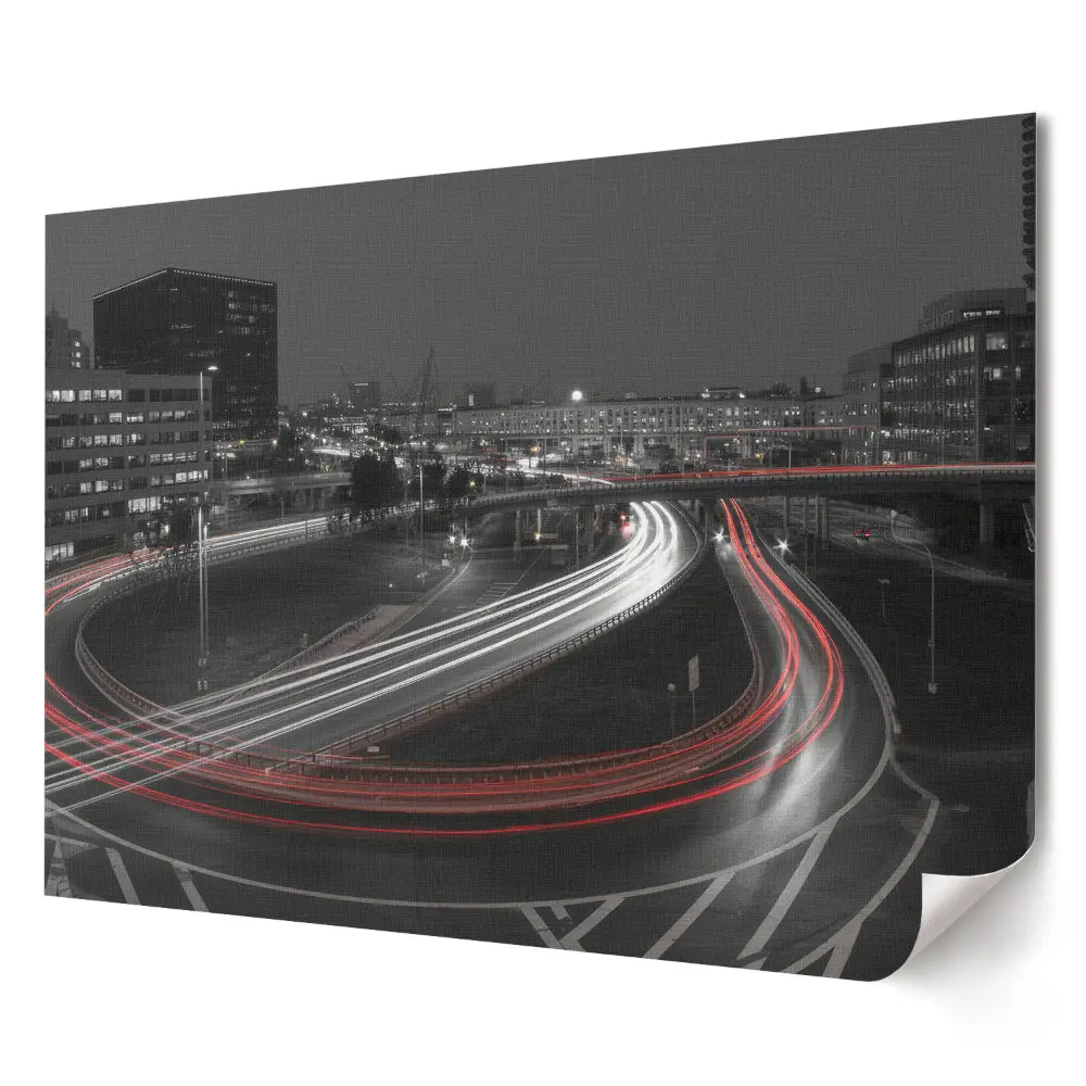 Poster de perete elegant cu peisaj urban nocturn
