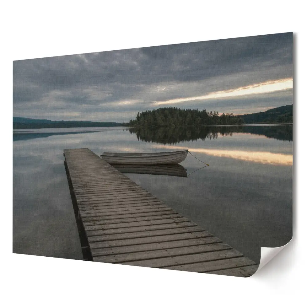 Tablou canvas modern O dimineață liniștită lângă lac
