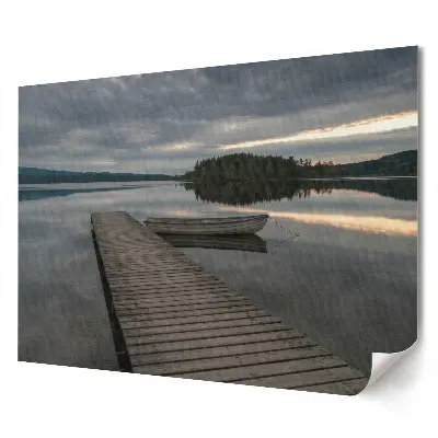 Tablou canvas modern O dimineață liniștită lângă lac