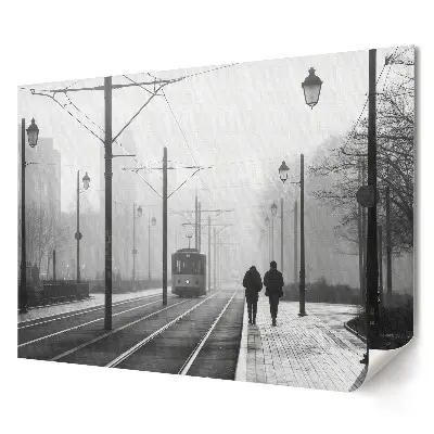 Tablou canvas modern O plimbare de iarnă în peisajul urban