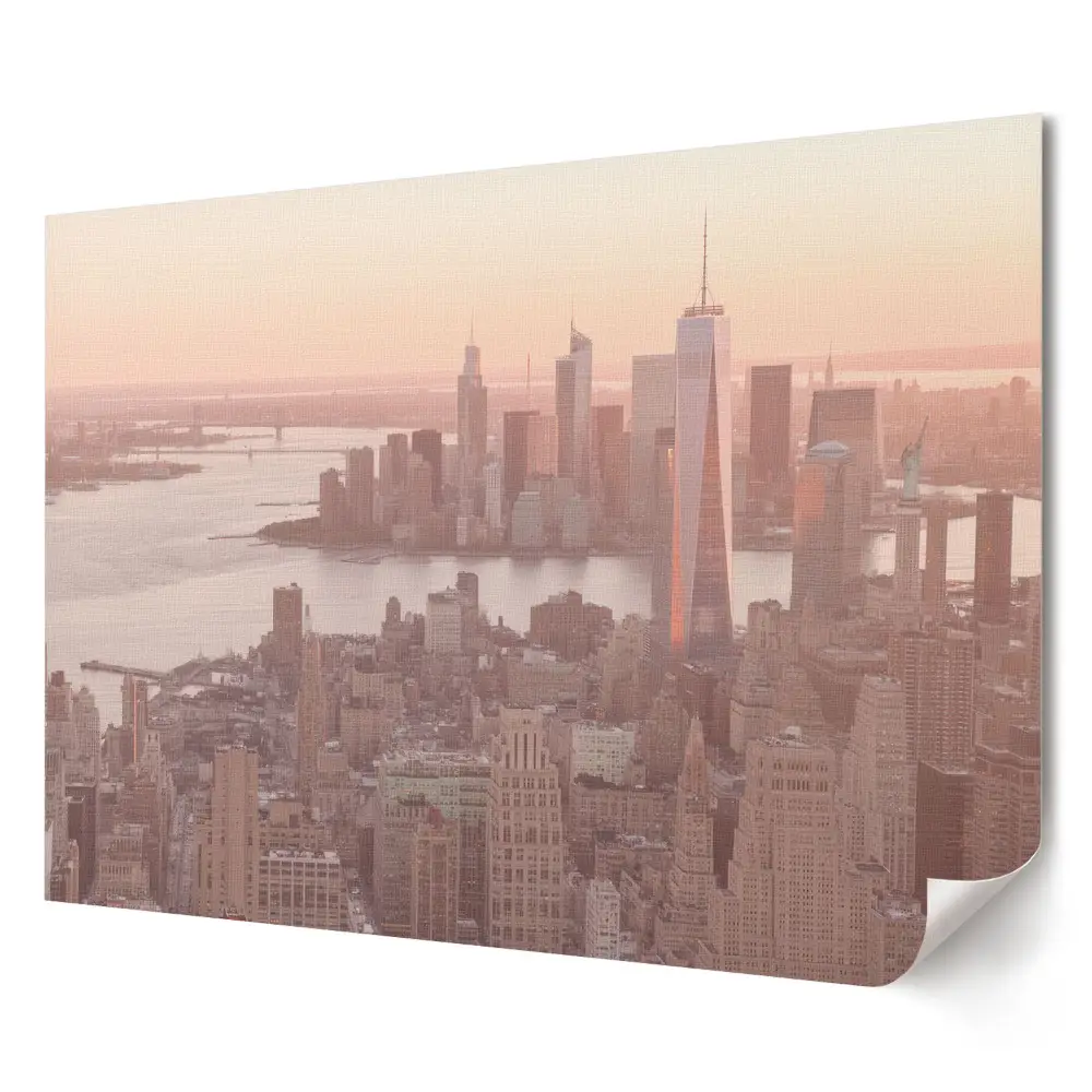 Tablou canvas modern cu apus de soare în New York