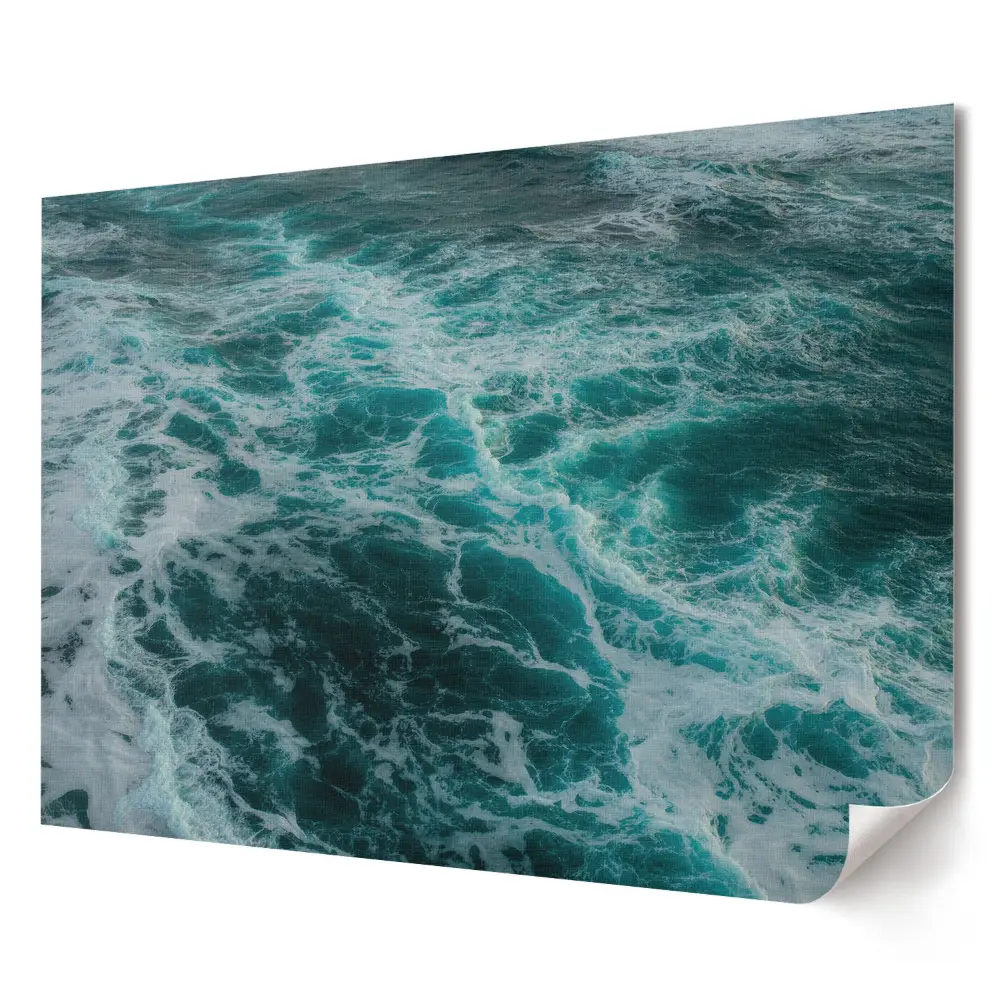Poster de perete elegant cu valuri oceanice în culori intense
