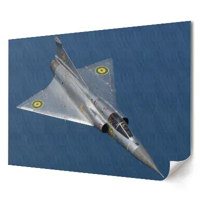 Poster pentru living cu avion de vânătoare în zbor