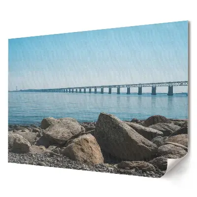 Tablou canvas modern cu pod peste ape liniștite