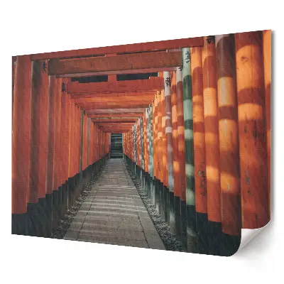 Tablou canvas modern O cale printre stâlpii torii din cărămidă