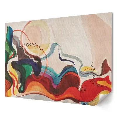 Tablou canvas modern cu abstracție colorată în mișcare